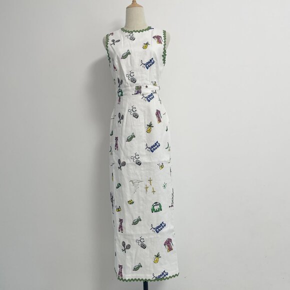 NWOT !Alemais play embroidered midi dress - Picture 4 of 14